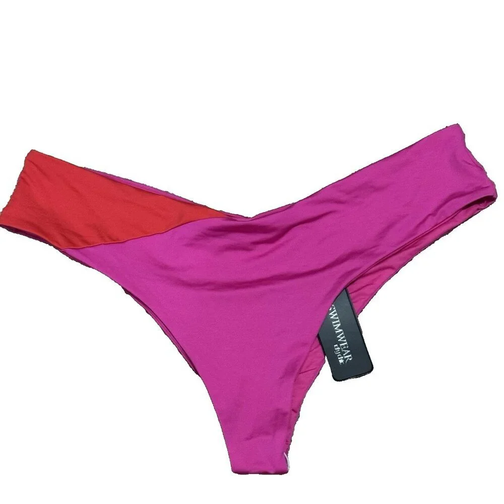 City Chic CAPRI BIKINI BRIEF PK - Grenadine - 18 / M NWT‎ Bikini Swim Bottom